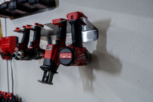 Load image into Gallery viewer, DES Cordless Tool Storage Rack, Garage Organization for Drills, Drivers, Saws