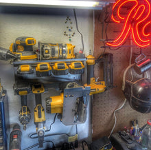 Load image into Gallery viewer, DES Cordless Tool Storage Combo Rack - Organize Tools, Batteries, Chargers!