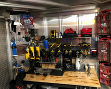 Load image into Gallery viewer, DES Cordless Tool Storage Combo Rack - Organize Tools, Batteries, Chargers!