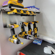 Load image into Gallery viewer, DES Cordless Tool Storage Combo Rack - Organize Tools, Batteries, Chargers!
