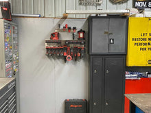 Load image into Gallery viewer, DES Cordless Tool Storage Combo Rack - Organize Tools, Batteries, Chargers!
