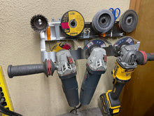 Load image into Gallery viewer, DES 4.5&quot; Angle Grinder Tool Rack and Storage - Updated Design!
